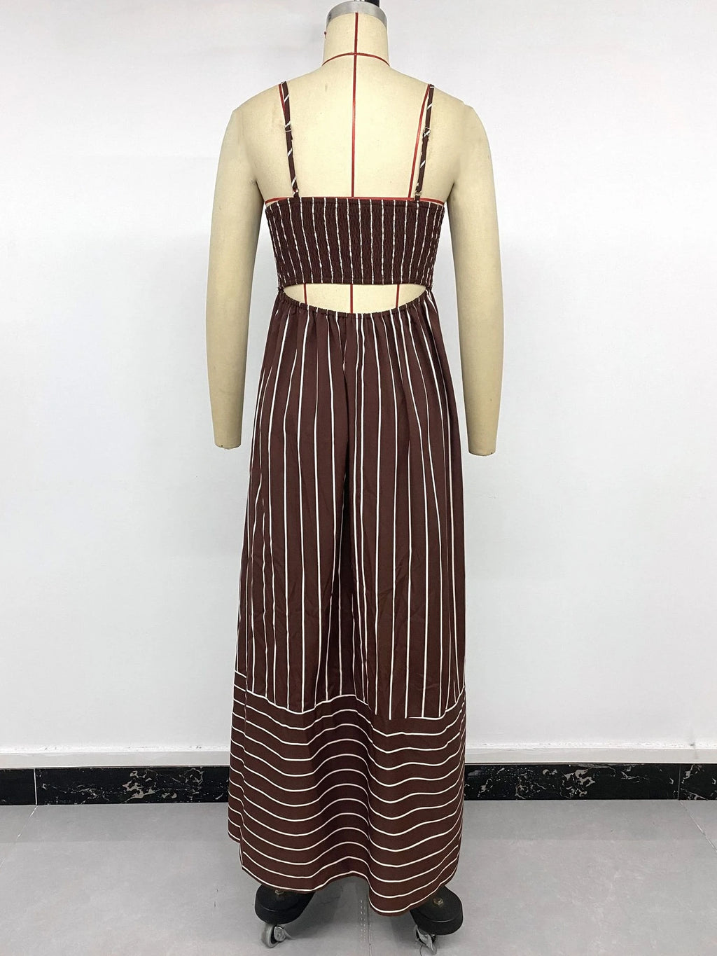 Vestido Longo Listrado Riviera