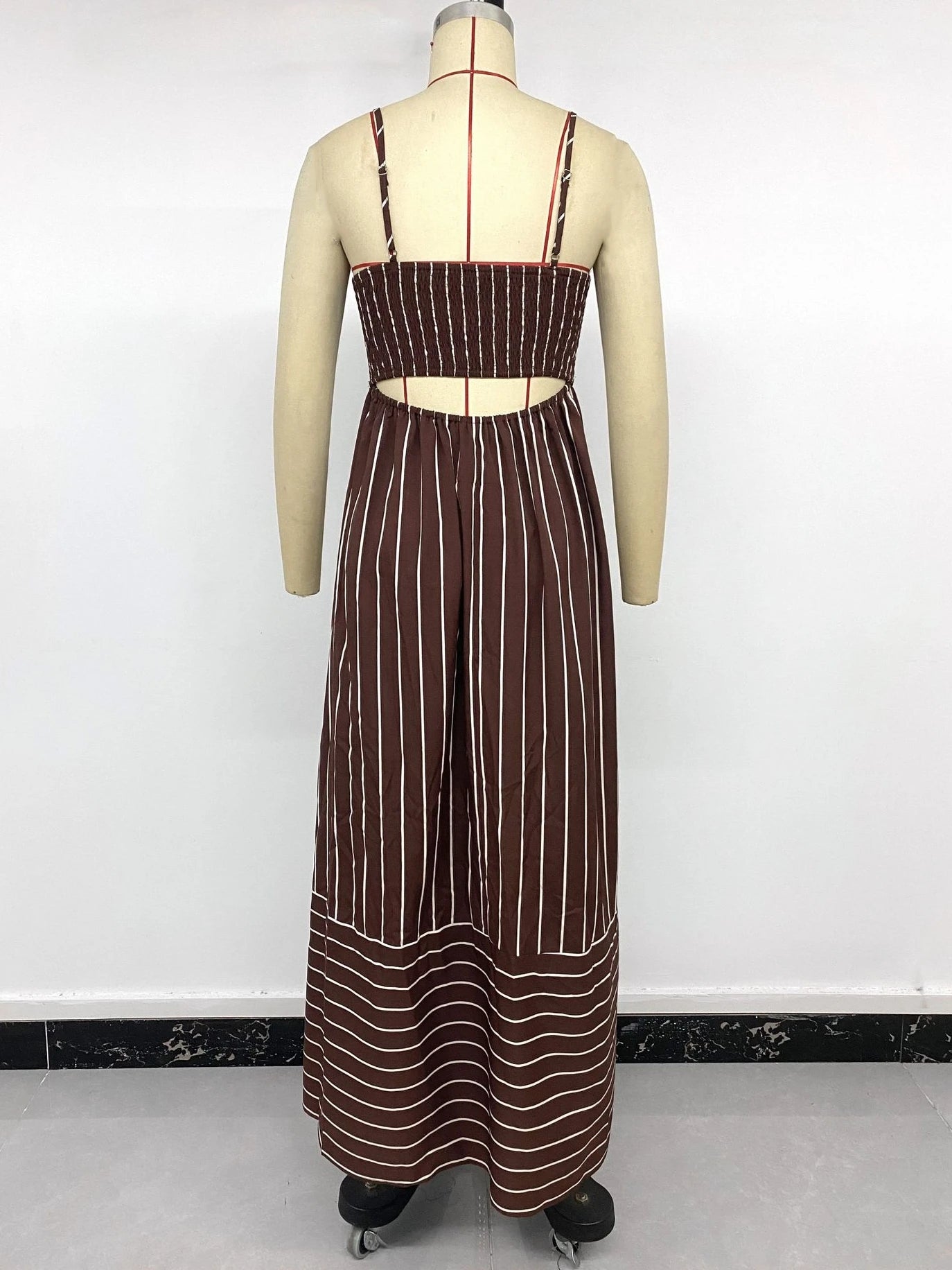 Vestido Longo Listrado Riviera
