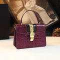 Luxury Fashion Brand Women's Handbags Genuine Leather Shoulder Crossbody Bag Crocodile Small Hard Square Portable Messenger Bags