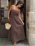 Vestido Longo Listrado Riviera