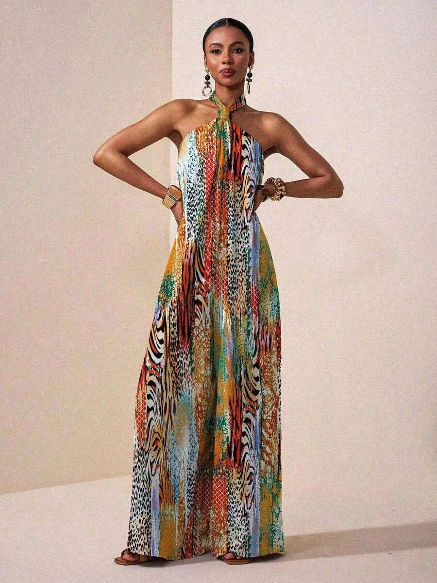 Vestido Longo Halter Serena