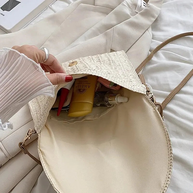 Bolsa Clutch de Palha Aurora