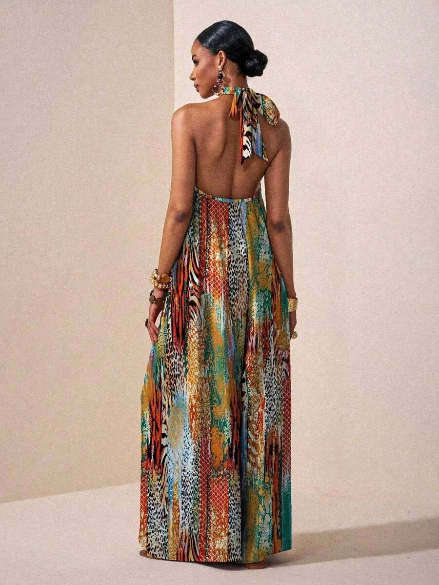 Vestido Longo Halter Serena
