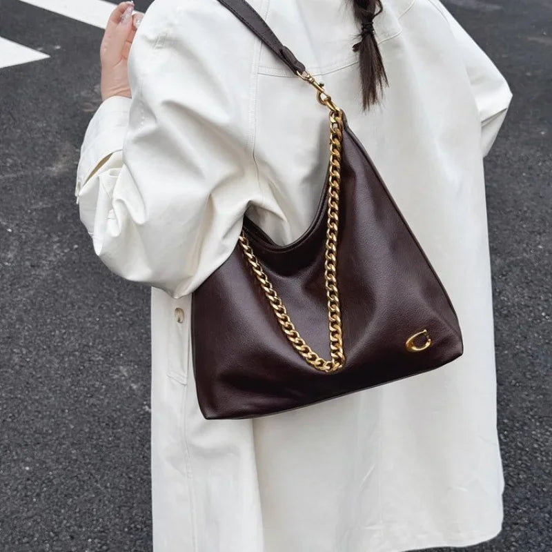 2025 New Fashion Women's Shoulder Bag with Fine Leather and Casual Vintage and Famous Durable Style Cc Gg