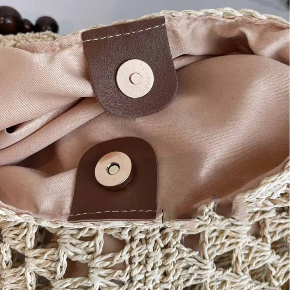 Bolsa Tote Maré em Palha Trançada