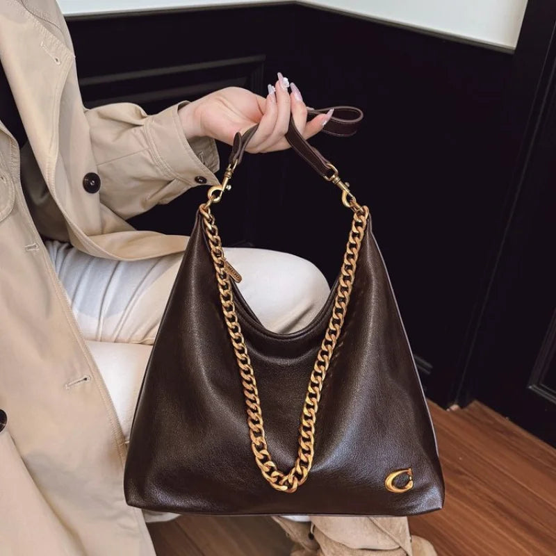 2025 New Fashion Women's Shoulder Bag with Fine Leather and Casual Vintage and Famous Durable Style Cc Gg