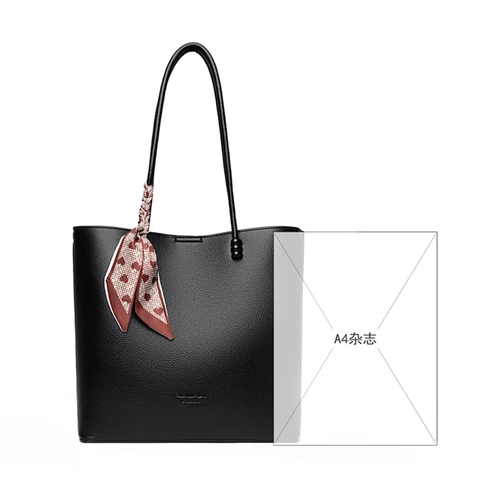 Genuine Brand Luxury Purses and Handbags Women Bags Designer Soft Leather Shoulder Top-handle Commute Bag Female Sac A Main Tote