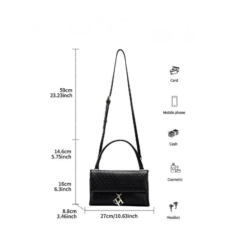 CH Detachable With Cover Chain Bag High Quality Women's Luxury Brand Bags Fashion Simple New Large Capacity Women's Shoulder Bag