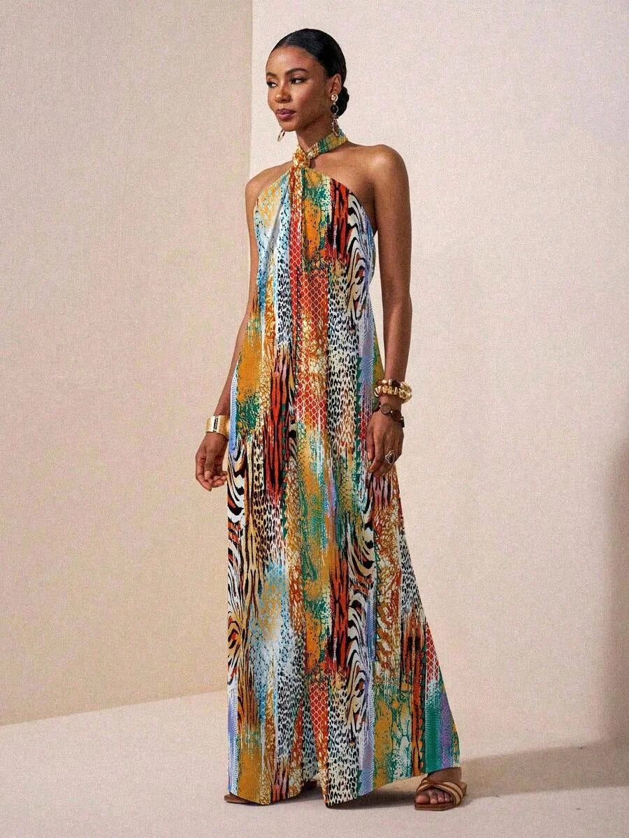 Vestido Longo Halter Serena