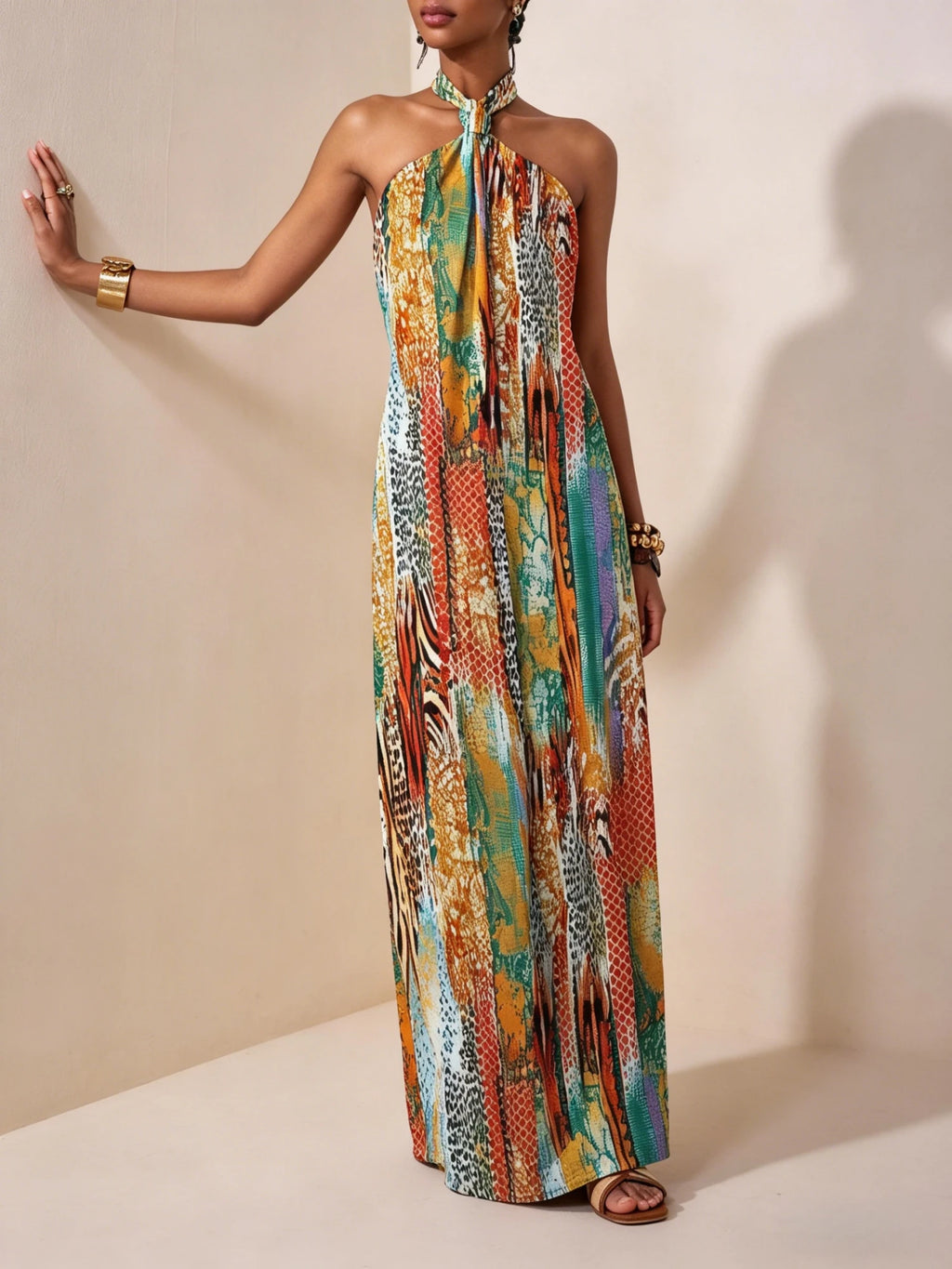 Vestido Longo Halter Serena
